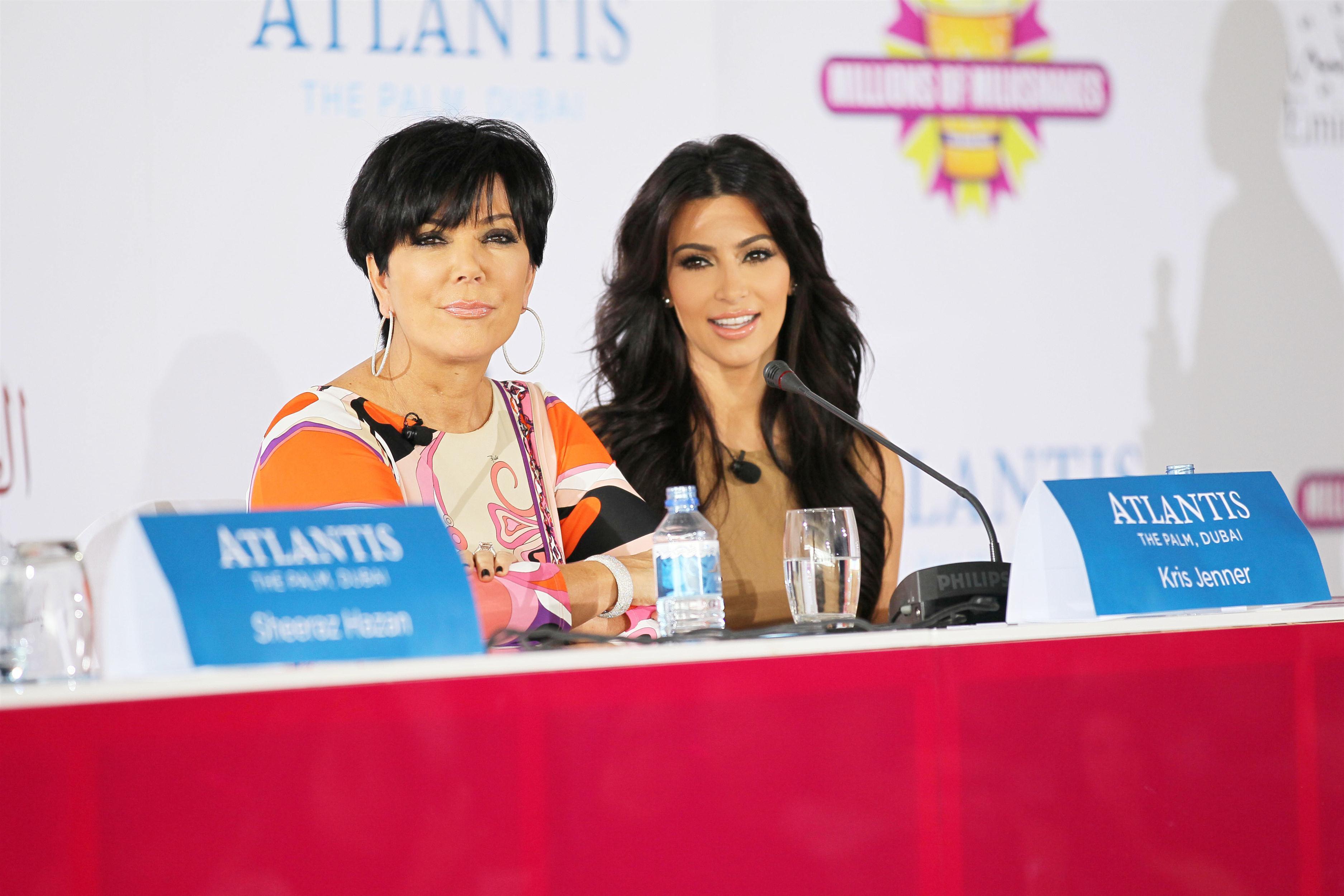 Kim Kardashian and Kris Jenner at the press conference for the launch of Millions Of Milkshakes | Picture 101682